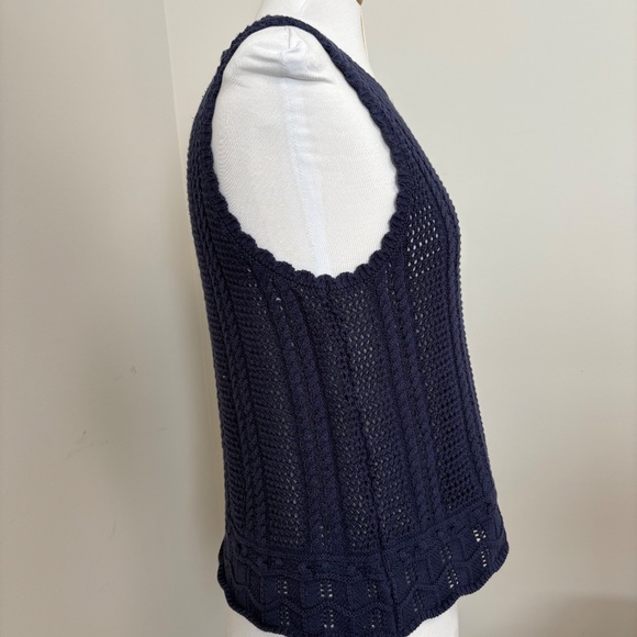 Kirundi Cotton Crochet Sweater Vest Tank Top Medium - Picture 2 of 12